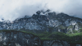 fog covered mountain fog covered mountain
