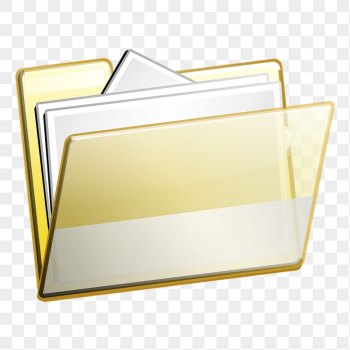 Folder icon png sticker, stationery | Free PNG - rawpixel