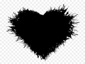 Font Fur Heart M-095 Black M - Font Fur Heart M-095 Black M -