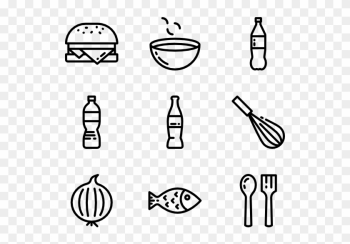 Food And Restaurant - Food Icon Png Line