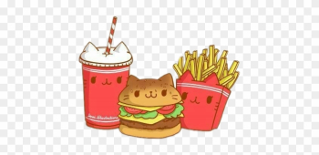 Food Cats Mew Kawaii Cute Freetoedit - Kawaii Fast Food Food Cats Mew Kawaii Cute Freetoedit - Kawaii Fast Food