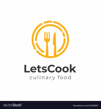 Food culinary logo design template vector image Food culinary logo design template vector image
