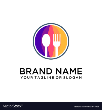 Food drink logo vector image Food drink logo vector image