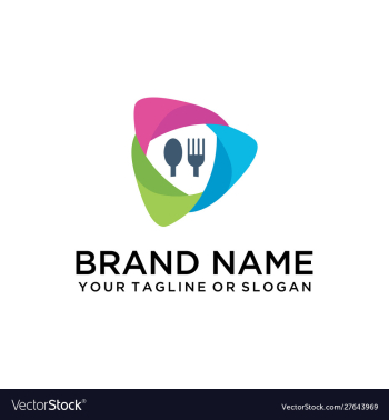 Food drink logo vector image Food drink logo vector image