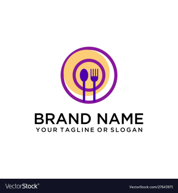 Food drink logo vector image Food drink logo vector image