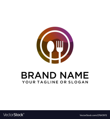 Food drink logo vector image Food drink logo vector image