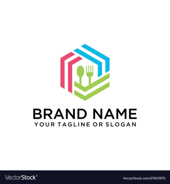 Food drink logo vector image Food drink logo vector image