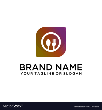 Food drink logo vector image Food drink logo vector image
