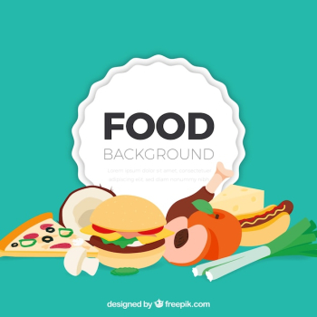 Food frame background Food frame background