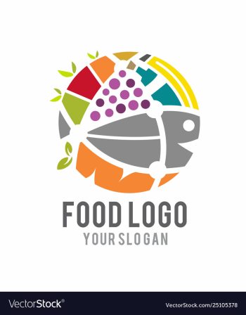 Food logo vector image Food logo vector image