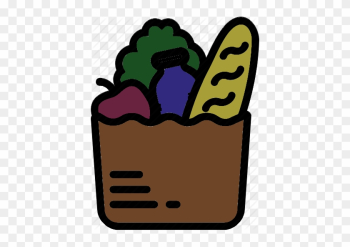 Food Shopping Bag Icon Food Shopping Bag Icon