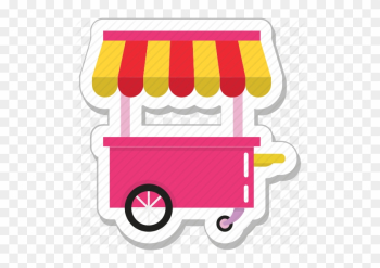 Food Stall, Food Stand, Kiosk, Shop, Street Food Icon - Food Booth