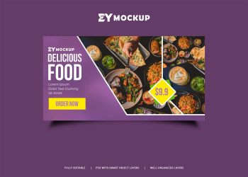 Food Youtube Channel Banner Design Template Food Youtube Channel Banner Design Template