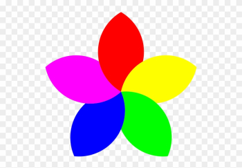 Football 5 Petal Flower Png Clip Arts - Flower With 5 Petals