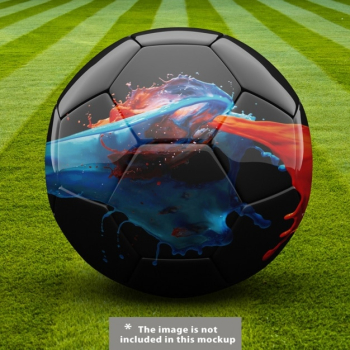 Football ball mock up design Football ball mock up design
