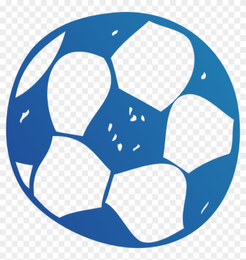 Football Blue Clip Art - Blue Soccer Ball Clip Art