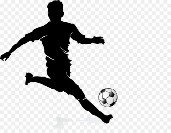 Football player Dribbling - Football player silhouette Football player Dribbling - Football player silhouette