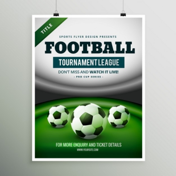 Football tournament poster