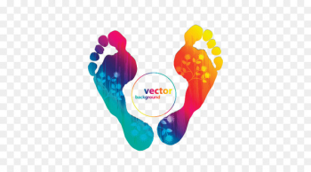 Footprint - Colorful footprints Creative Footprint - Colorful footprints Creative