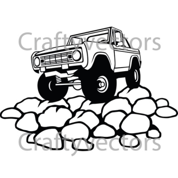 Ford Bronco Open Top Vector File | Products | Vector file, Ford ...