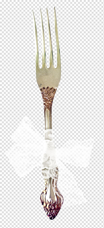 Fork White Scarf, White scarf decorative fork transparent background PNG clipart