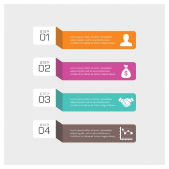 Four amazing steps to infographics Four amazing steps to infographics