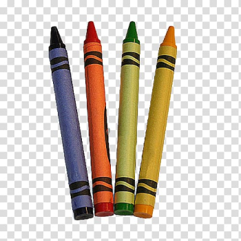 Four assorted-color crayons illustration, Pencil Crayon, Marker pen transparent background PNG clipart
