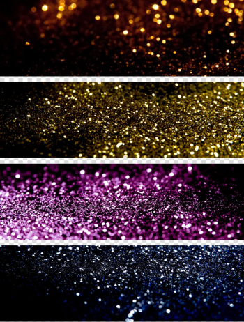 Four assorted-color glitters collage, Light Particle, Light effect particle effect PS transparent background PNG clipart