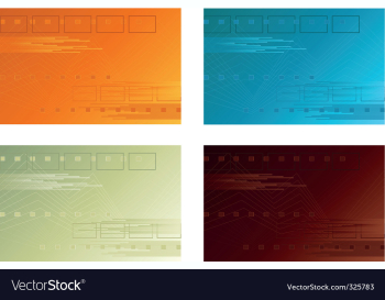 Four backgrounds vector image Four backgrounds vector image