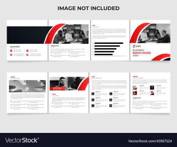 four fold square business brochure template design four fold square business brochure template design
