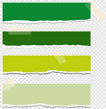 Four green stripes, Paper Adhesive tape Sticker Web banner, Tape creative tear paper green transparent background PNG clipart