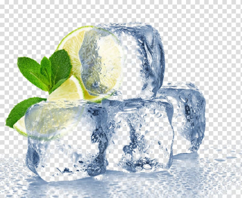 Four ice cubes beside lime fruits, Ice cube Water Square, glass,Creative Beauty Makeup ice transparent background PNG clipart