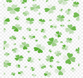 Four-leaf clover - Clover background Four-leaf clover - Clover background