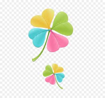 Four-leaf clover Green - Colorful Clover Four-leaf clover Green - Colorful Clover