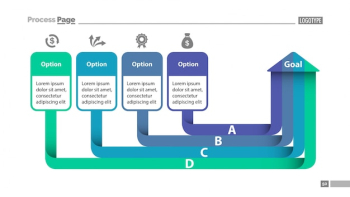 Four Options Diagram SlideTemplate Four Options Diagram SlideTemplate