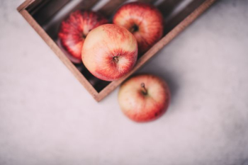four red apple fruits four red apple fruits