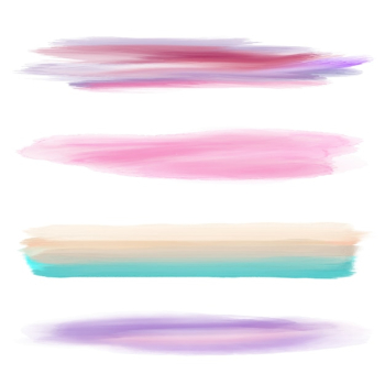 Four watercolor brushes Four watercolor brushes