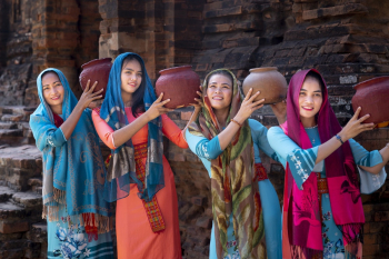 Four Women Holding Clay Pots Four Women Holding Clay Pots
