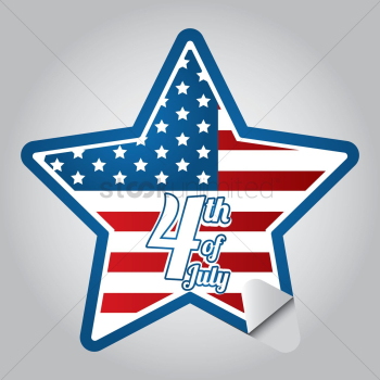 Fourth of july sticker