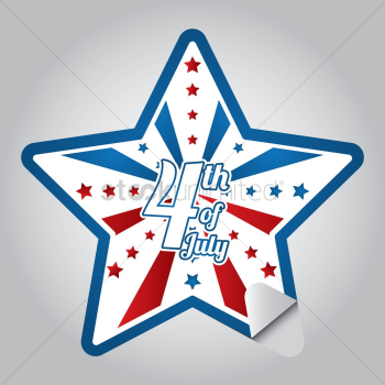 Fourth of july sticker