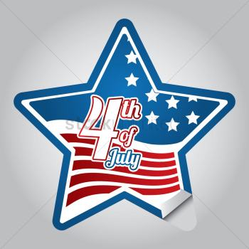 Fourth of july sticker