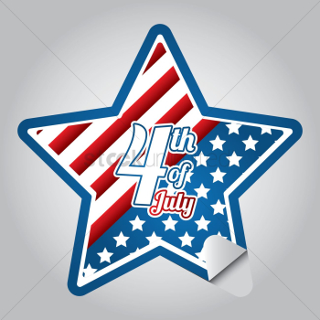 Fourth of july sticker