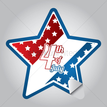 Fourth of july sticker