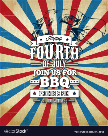 Fourth of july vector image