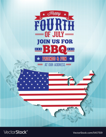 Fourth of july vector image