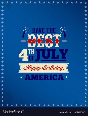 Fourth of july vector image