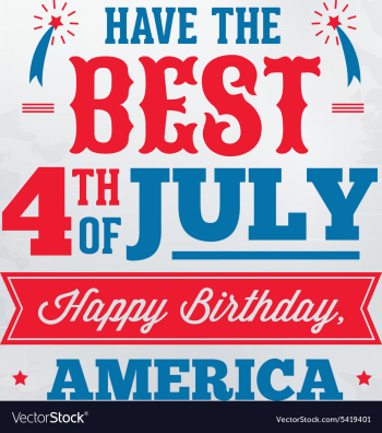Fourth of july vector image