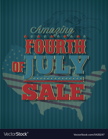 Fourth of july vector image