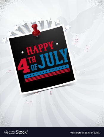 Fourth of july vector image