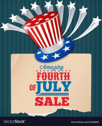 Fourth of july vector image